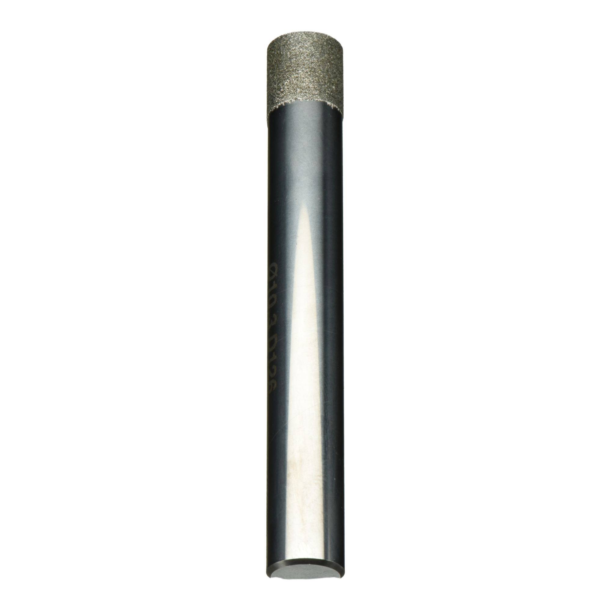 A cylindrical rod with a metallic tip and a smooth, reflective surface. It appears to be a precision tool or drill bit.