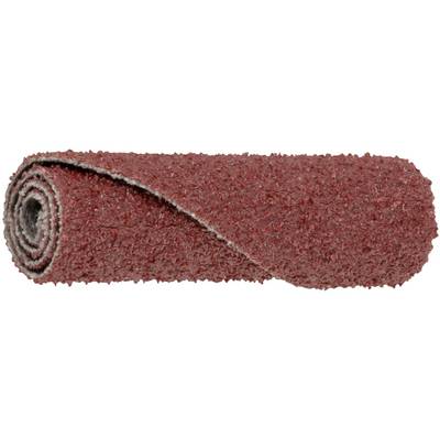 A roll of textured, reddish-brown abrasive material, likely sandpaper, used for sanding or smoothing surfaces in construction or crafts.