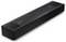 Black rectangular soundbar with top control buttons and branding on the front panel.