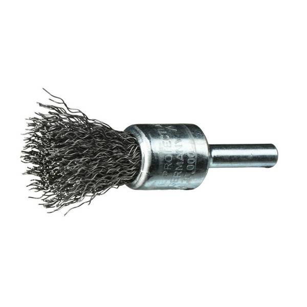 LUKAS-ERZETT Shaft round wire brush BPSW for steel 17x17 mm for drilling machine wavy BPSW 01725 S6 A350101506 10 pc(s)