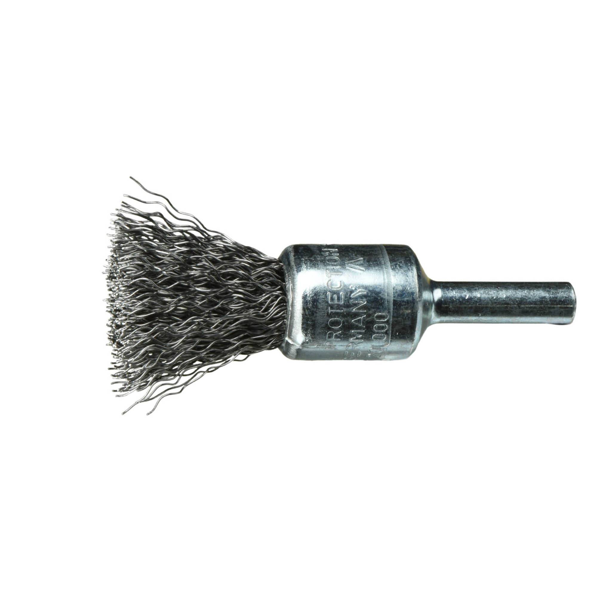 LUKAS-ERZETT Shaft round wire brush BPSW for steel 17x17 mm for drilling machine wavy BPSW 01725 S6 A350101506 10 pc(s)-1