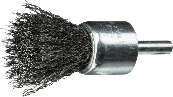 LUKAS-ERZETT Shaft round wire brush BPSW for steel 25x25 mm for drill machine wavy BPSW 02525 S6 A350102206 10 pc(s)
