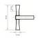 'Diagram of a T-joint.' Vertical piece is 70 mm tall and horizontal piece is 12 mm wide. The top of the vertical piece is 20 mm wide.