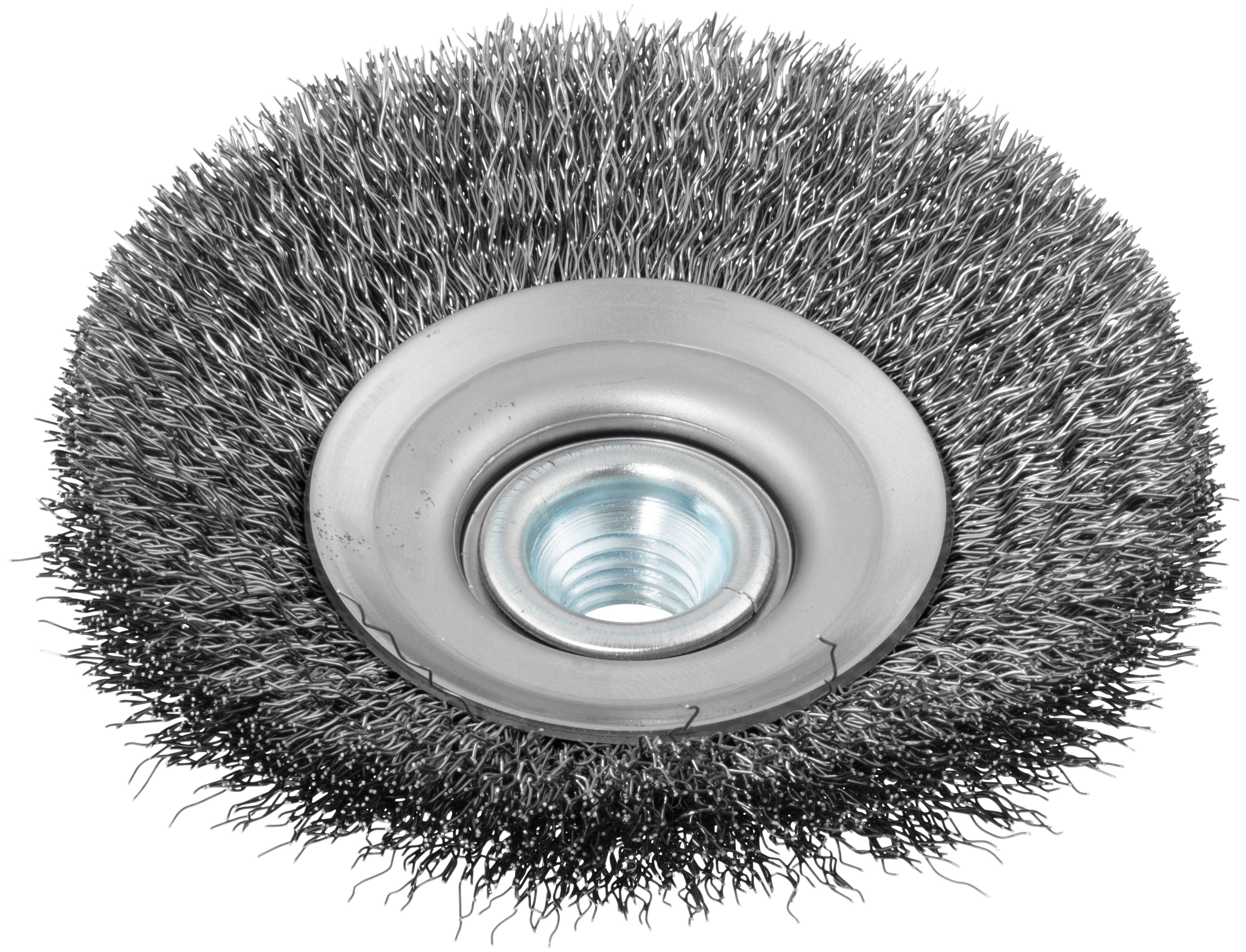 LUKAS-ERZETT BKVW stainless steel cone brush, for 100x12 mm, corrugated angle grinder BKVW 10012 M14 VA A350610012213 1 -2