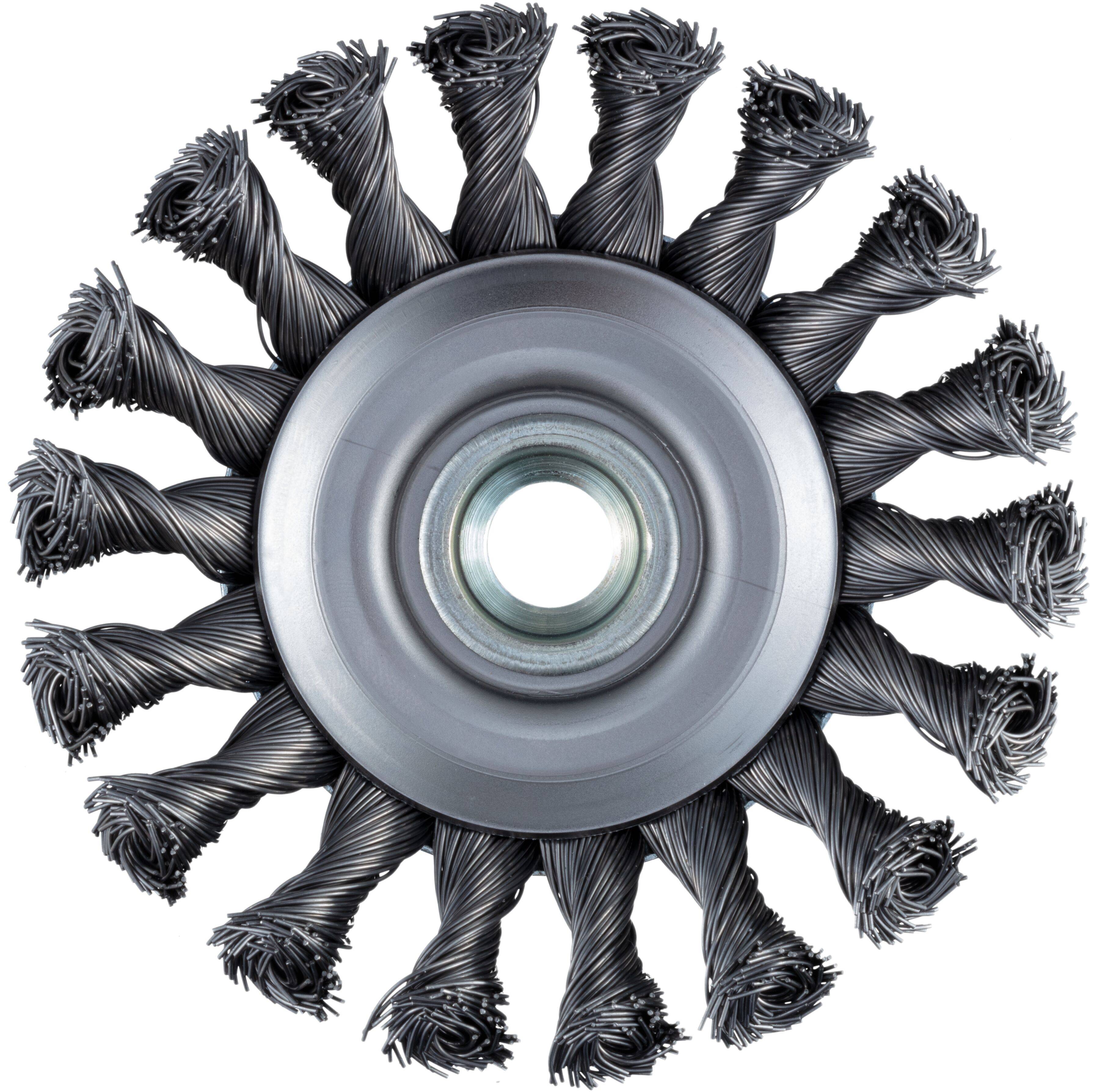 LUKAS-ERZETT BKSZ universal 100x13 mm beveled brush, tapped for angle grinders BKSZ 10013 M14 A350610013135 1 pc(s)-1