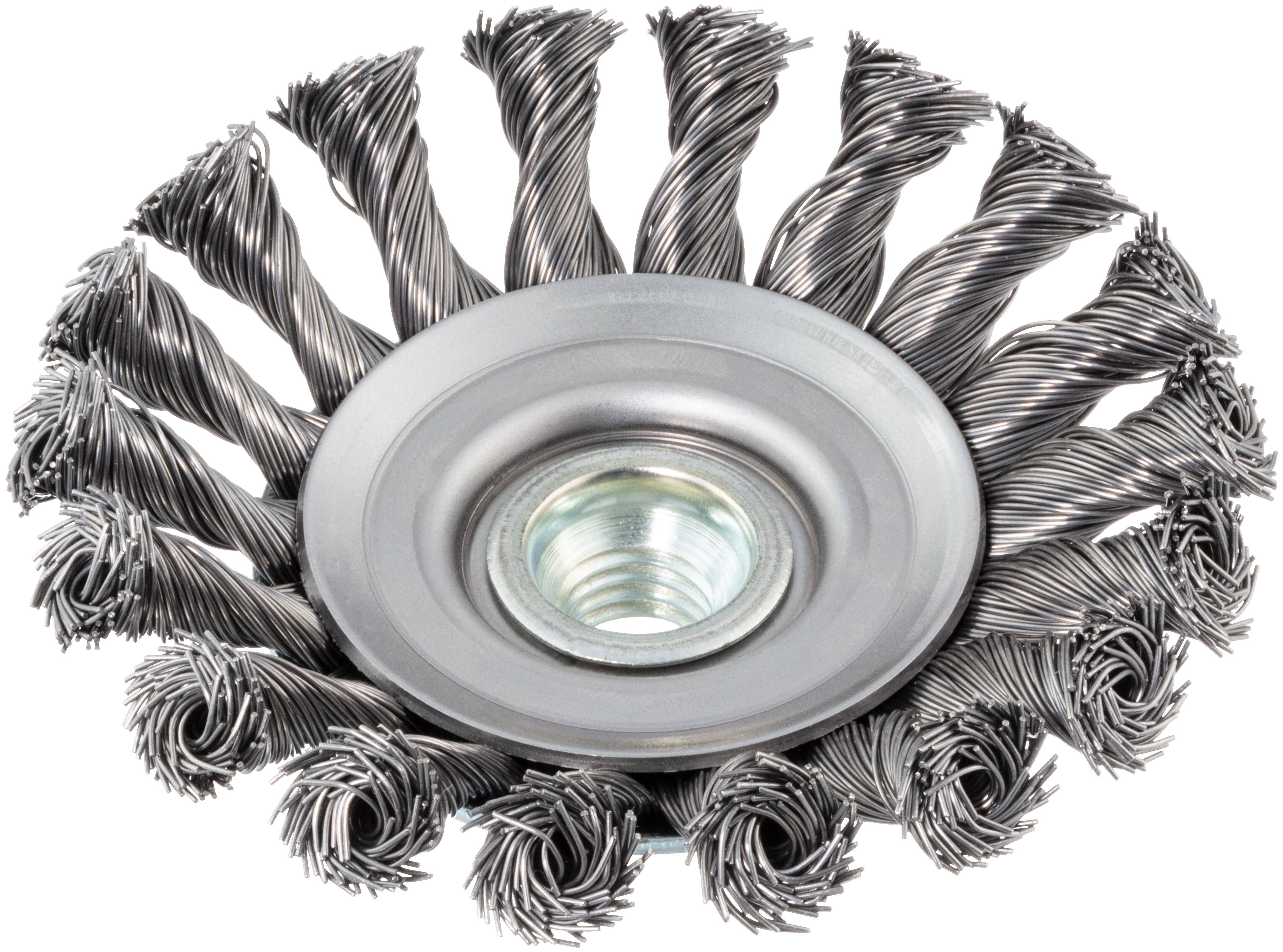 LUKAS-ERZETT BKSZ universal 100x13 mm beveled brush, tapped for angle grinders BKSZ 10013 M14 A350610013135 1 pc(s)-2