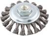 LUKAS-ERZETT BKVZ stainless steel cone brush for 100x13 mm, tapped for angle grinders BKVZ 10013 M14 VA A350610013235 1 pc(s)