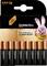'Duracell Plus AAA' 16-pack battery packaging featuring Power Boost icon and pink bunny mascot promoting 'up to 100% extra life'.
