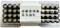 A pack of 40 AA batteries in rows, wrapped in a label with icons indicating disposal and usage precautions.