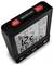 A digital alarm clock with a snooze/light button on top. The display shows the time 12:12, date 22/11, and temperature 19.7°C.