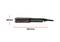 Flat iron with dimensions: width 38mm, length 281mm. Black design, features digital display on handle.