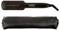 Black Remington Proluxe hair straightener with digital display, shown with a matching zippered carrying case.