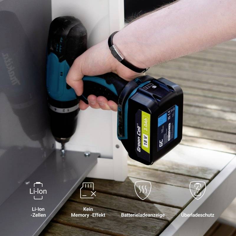 Green Cell GC-PTMA18V3 BL1830 Tool battery 18 V 3 Ah Li-ion-8