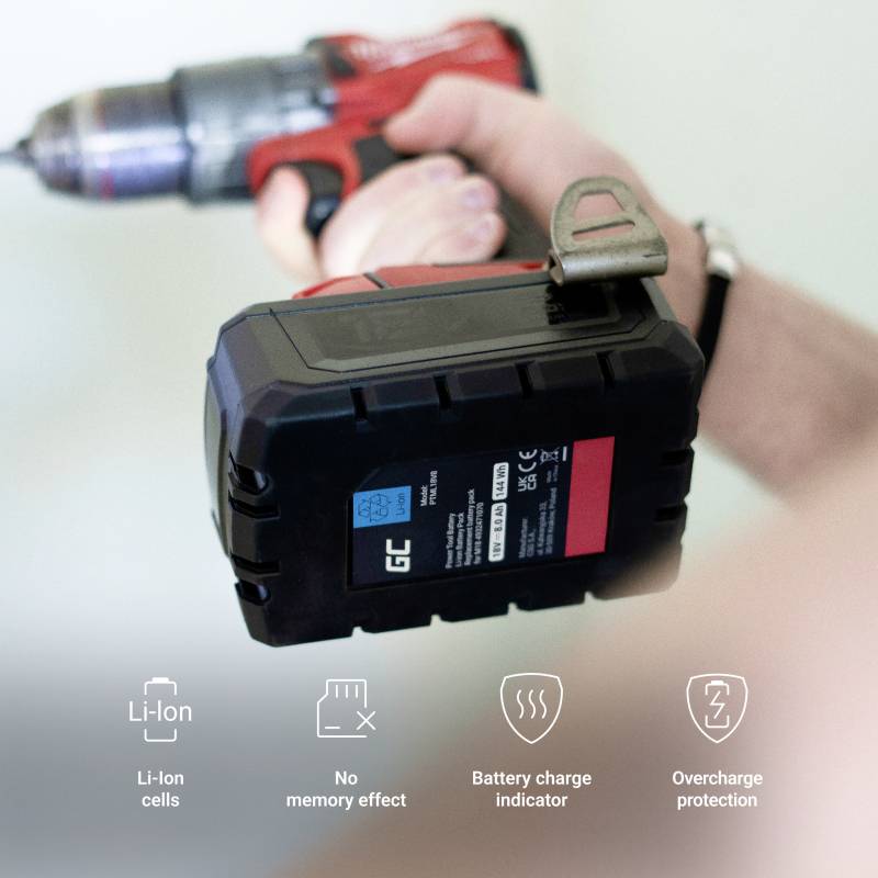 Green Cell GC-PTML12V6 B6 4932451395 Tool battery 12 V 6 Ah Li-ion-6