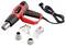 'Red and black heat gun with four interchangeable nozzles and a power cord.'