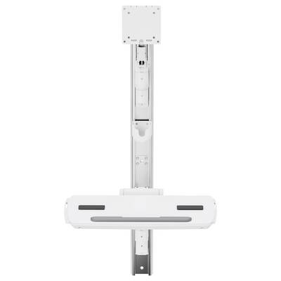 A ceiling-mounted medical device with an adjustable arm, likely used for patient monitoring or equipment support in healthcare settings.
