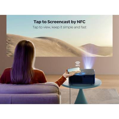 Yaber Projector K2S Pro LCD 800 ANSI lumen 1920 x 1080 Full HD Smart System, integrated apps, Smart-TV dongle, Full HD, -6