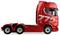 A red semi-truck cab, displaying the number '770' on the side, without a trailer. The truck is positioned in profile, facing right.