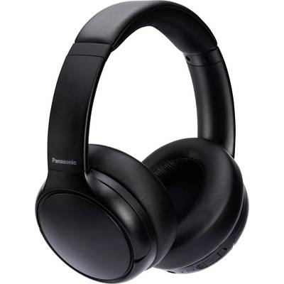 Black over-ear headphones with cushioned ear pads and adjustable headband. The brand 'Panasonic' is visible on the side.