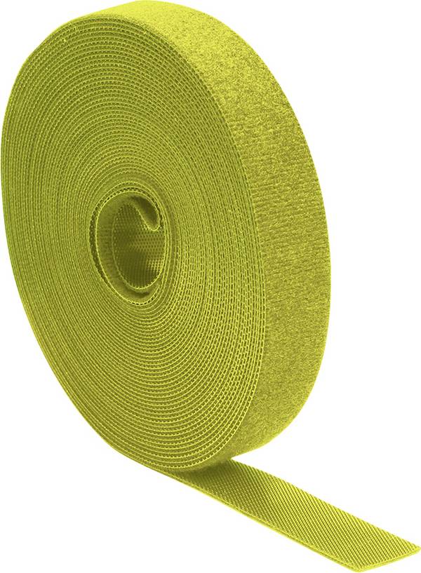 Quadrios 25CA524 Hook-and-loop tape for bundling Hook and loop pad Yellow Sold per metre
