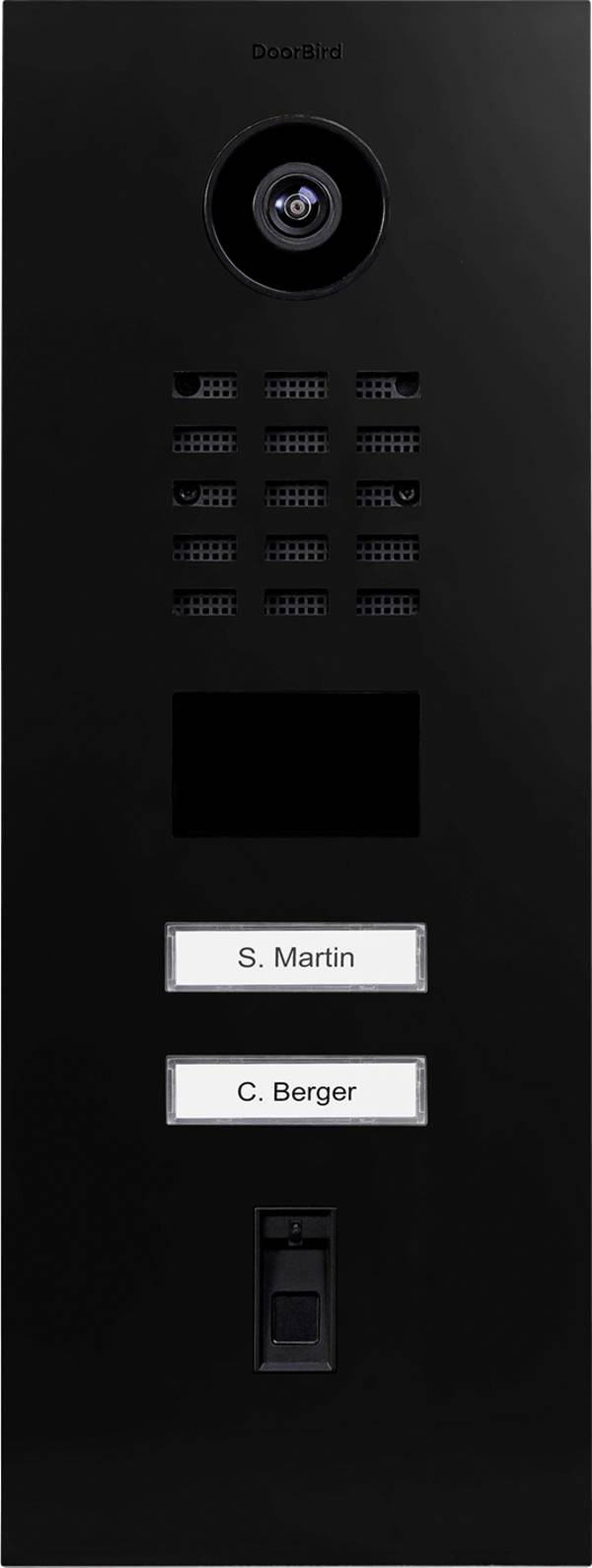 DoorBird  D2102FV FP50    Door intercom  LAN  Outdoor panel    Graphite black (semi-gloss)