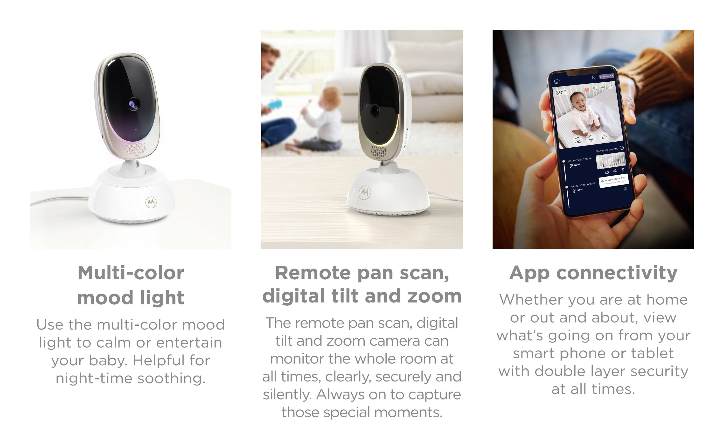 Motorola VM85 Connect VM85 Connect (EU) Baby monitor incl. camera 2.4 GHz-5