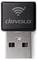 A close-up of a USB Wi-Fi adapter with a black top featuring the logo 'devolo' and a Wi-Fi 6 symbol, indicating wireless connectivity.