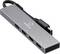 A sleek, rectangular USB-C hub with multiple ports including HDMI, USB-A, and SD card slot, offering connectivity solutions for laptops.