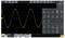 'Frequency 999.996 Hz' with yellow sine wave graph on oscilloscope display, showing various control options and analysis tools.
