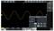 'Oscilloscope screen displaying a sine wave with a frequency of 1.000 kHz and an amplitude of 11.74V. XY mode settings shown.'