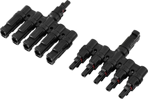 1 to 5 PV branch connector set TC-13805804 Black TRU COMPONENTS Content: 2 pc(s)