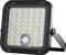 A square LED floodlight with 42 bright lights, mounted on an adjustable bracket, suitable for outdoor use.