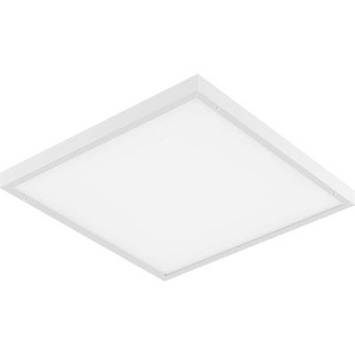 A square LED ceiling light panel with a sleek white frame, designed for modern interior lighting.