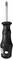 A black-handled manual screwdriver with a Phillips head, designed for general use in tightening or loosening screws.