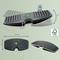 Adjustable footrest diagram with dimensions: 540 mm width, 310 mm depth, 65 mm height. Supports up to 200 kg. FSC certified.