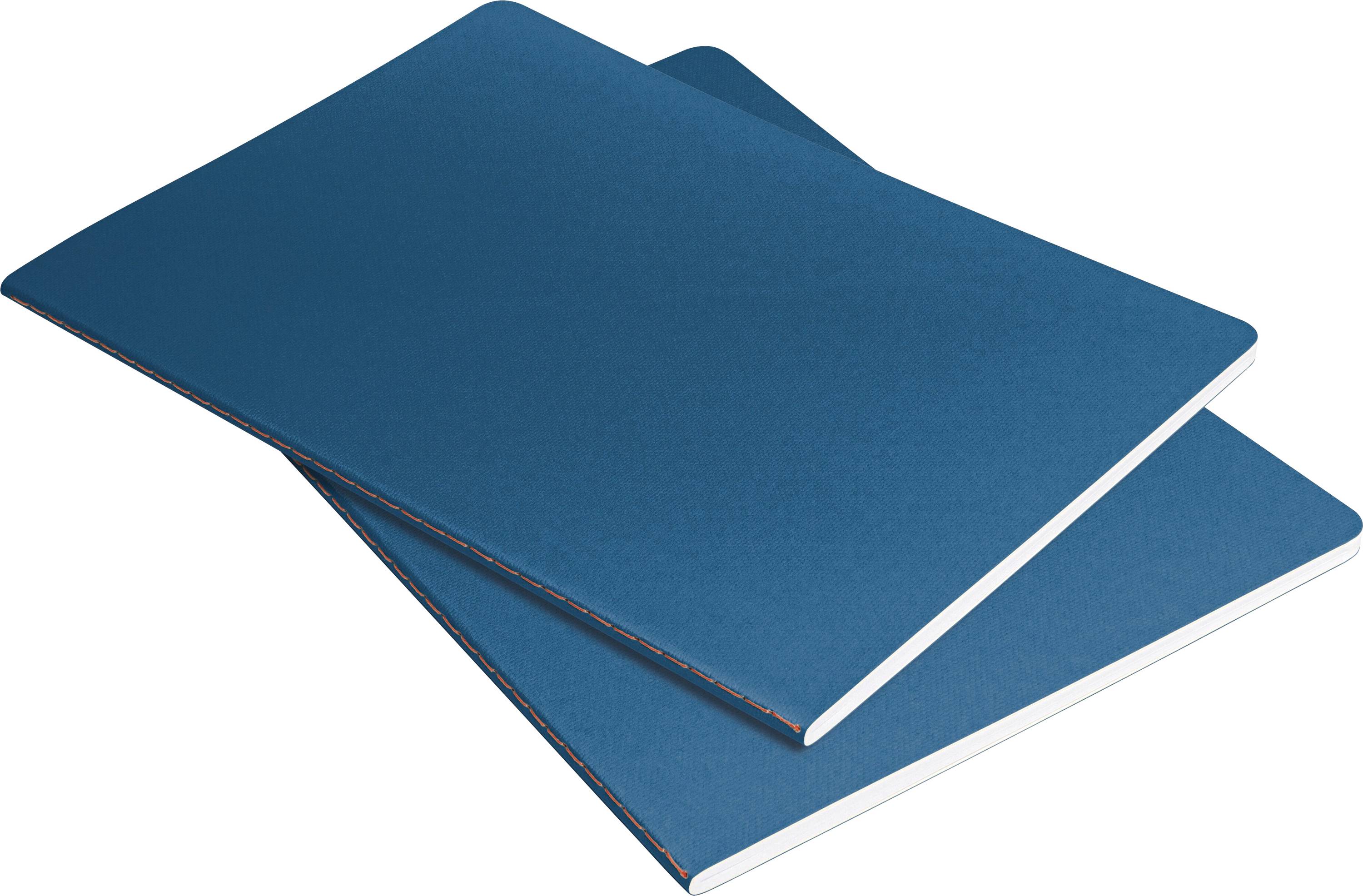Sigel LS305 Notebook Linescape Softcover 2 pc(s) A5 Ruled Medium blue, Neon orange No. of sheets: 34 sheet