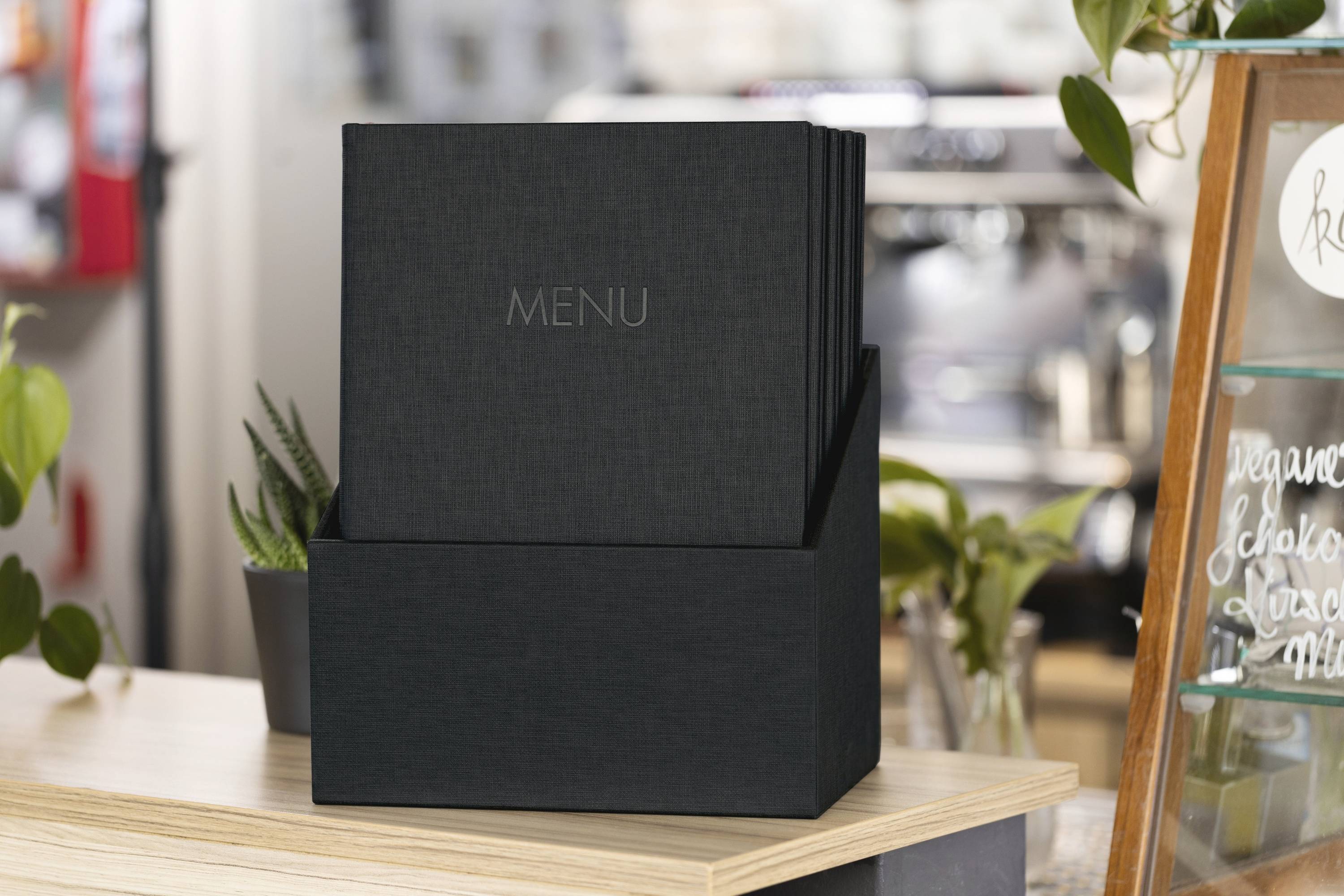 Sigel SM200 Menu folder A4 10 pc(s) incl. storage box Black-7