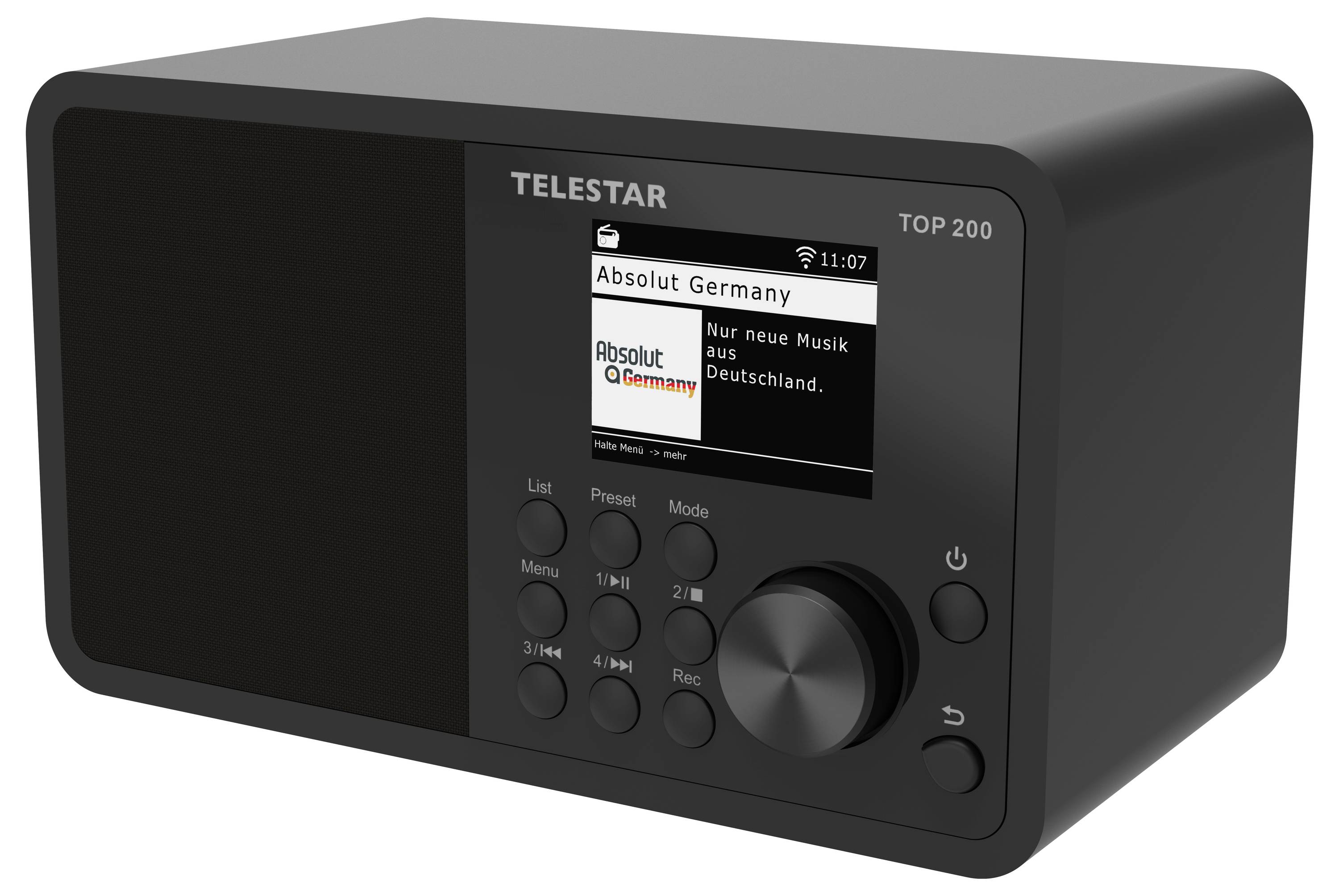 Telestar TOP 200 Schwarz Internet portable radio Internet, DAB+, FM Black-2