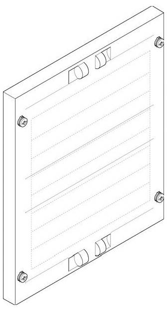 ABN FAG14N10 Cover plate 250x600mm 1FB/4RE closed (10 pieces) Top cover 1 pc(s)