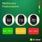 'Three digital thermometers with colour-coded fever alerts: green (normal), yellow (mild fever), red (high fever), each with temperature range.'