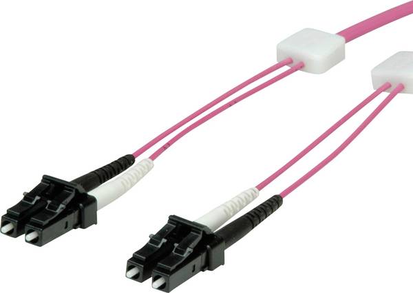 Easylan LSD42200050 Fibreglass FO Cable 5.00 m Violet 50/125 µ Multimode OM4