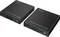 'Two black HDMI Fiber IP Extender Set devices labeled "Transmitter" and "Receiver", supporting 4K 60Hz with multiple ports shown.'