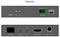 'Receiver' device panel showing ports: RESET, RS-232, HDMI OUT, UPGRADE, RX SFP, IR IN, L/R OUT, and DC 5V power input.