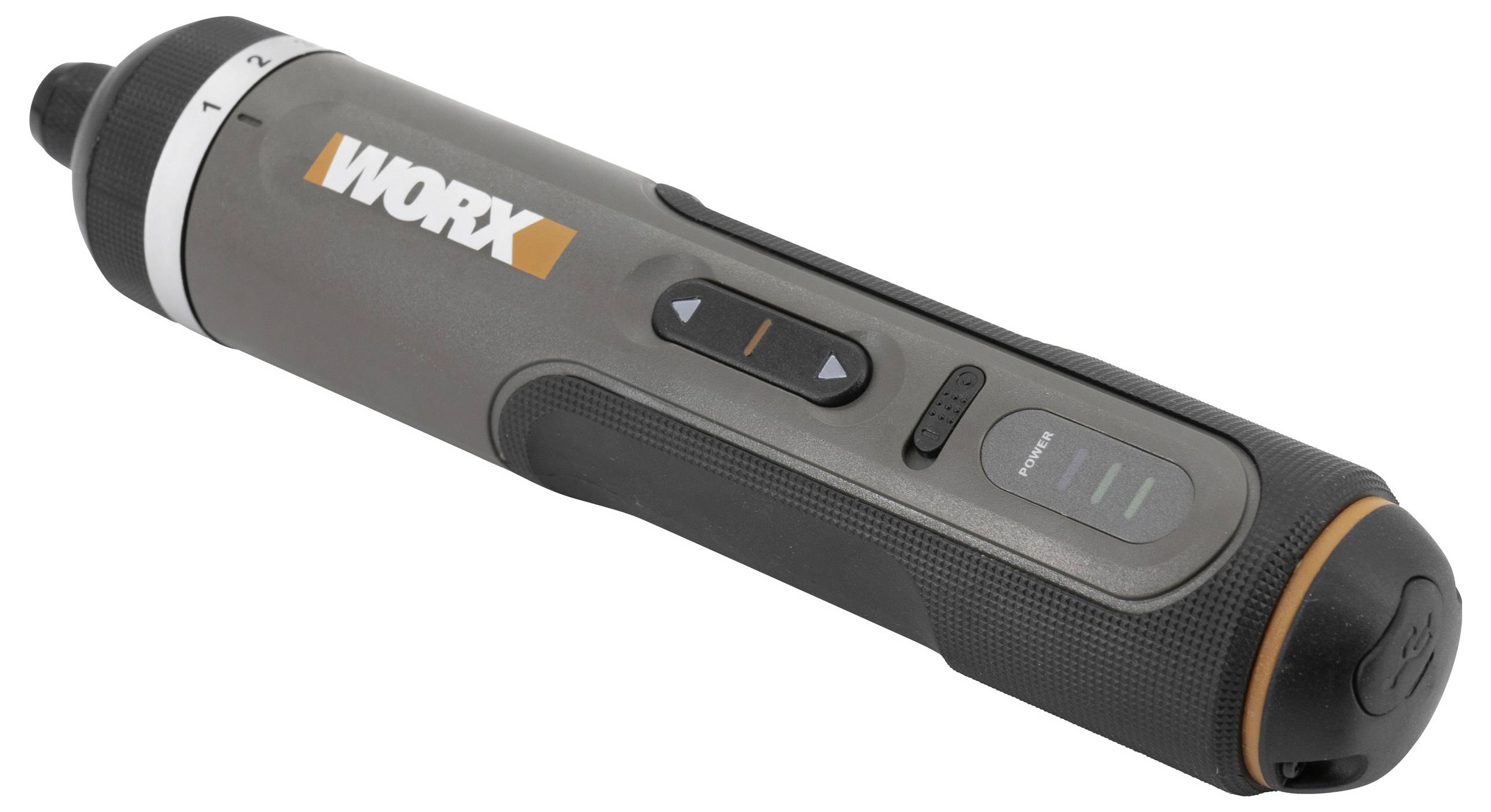 'WORX electric screwdriver with adjustable torque settings and LED indicators, designed for precision in various DIY tasks.'