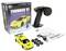 'Thunder V1' remote control car set includes a yellow car, black controller, user manual, USB charger, and extra tires, suitable for ages 14+.
