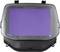 A dark welding helmet face shield with an automatic darkening screen, designed to protect the user's eyes and face during welding.