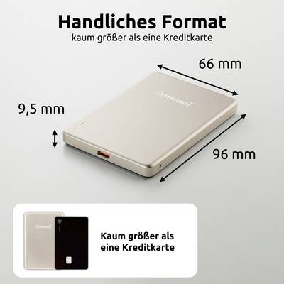A slim, rectangular external hard drive dimensions: 96 mm x 66 mm x 9.5 mm, size comparison shows it's slightly larger than a credit card.