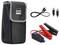 A portable jump starter kit featuring a carrying case, jumper cables, and USB-C cables.