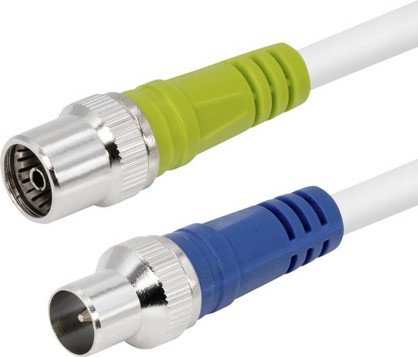 Maxtrack FK-IECS2,0L RJ45 Patch cable 2 m White fourfold shielding, PVC coating 1 pc(s)