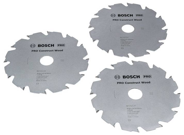 Bosch Accessories 2608644737 2608644737 Circular saw blade set 190 mm 3 pc(s)